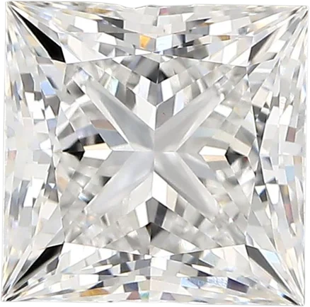 2.74 Carat E vvs2 Princess Lab Diamond