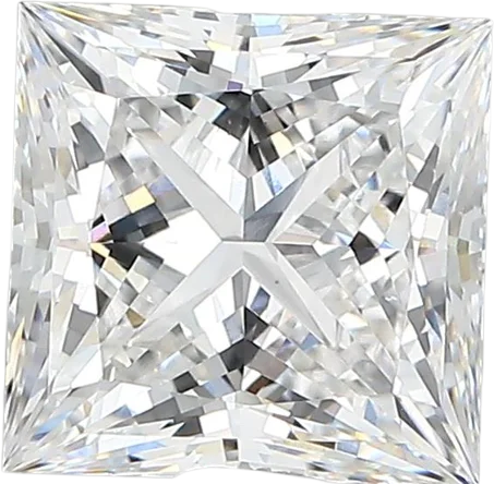 2.77 Carat D vs1 Princess Lab Diamond