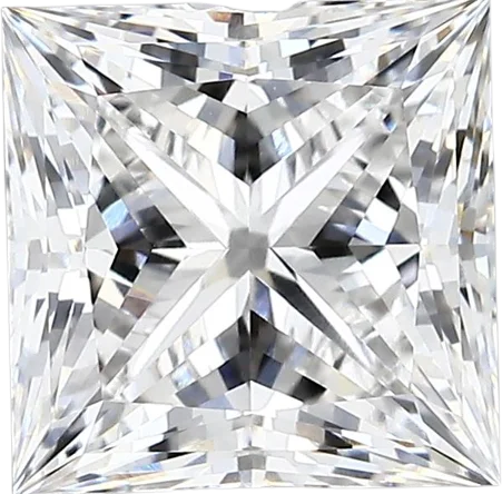 2.77 Carat E vvs2 Princess Lab Diamond