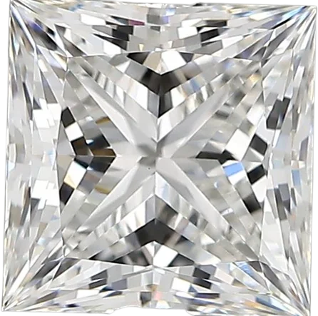 2.78 Carat E vvs2 Princess Lab Diamond