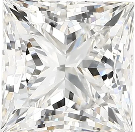 2.78 Carat E vvs2 Princess Lab Diamond