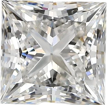 2.82 Carat E vvs2 Princess Lab Diamond