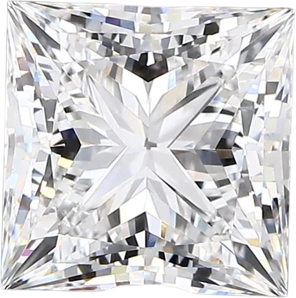 2.88 Carat E vvs2 Princess Lab Diamond