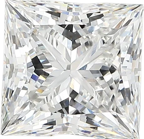 2.91 Carat E vvs2 Princess Lab Diamond