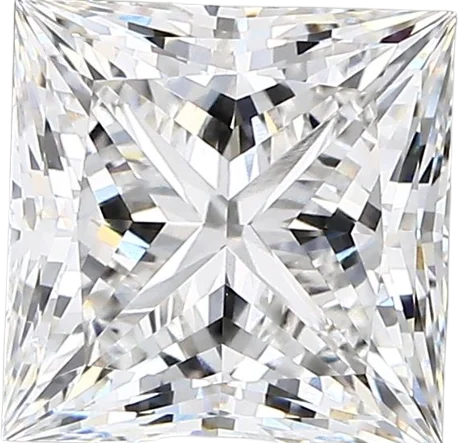 2.92 Carat E vvs2 Princess Lab Diamond