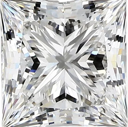 3.06 Carat F vvs2 Princess Lab Diamond