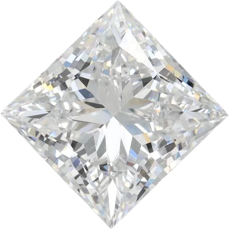 4.18 Carat D VVS2 Princess Lab Diamond