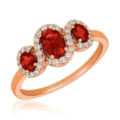 Le Vian 14K Strawberry Gold Passion Ruby and Vanilla Diamond Ring