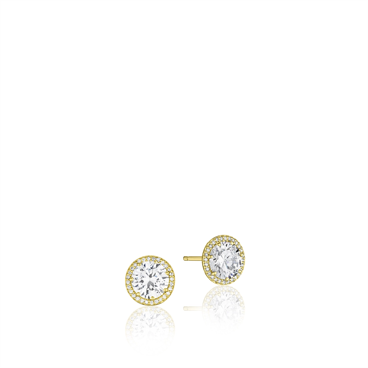 Tacori 14K Yellow Gold Classic Diamond Bloom Earring Mounts, 6.5mm