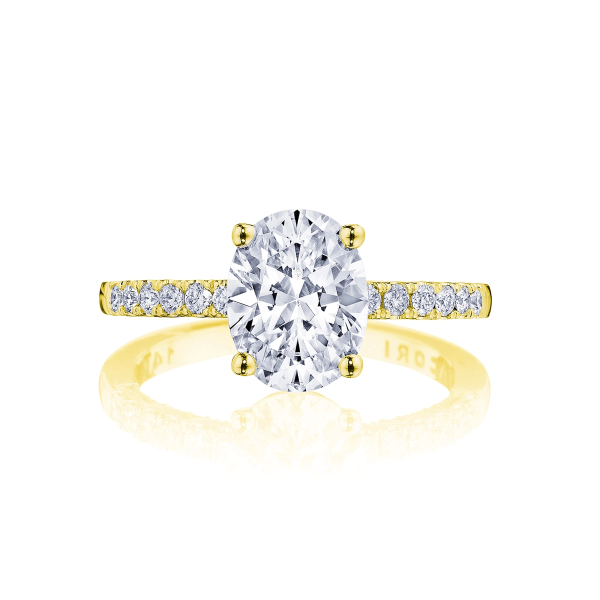 Tacori Coastal Crescent 14K Yellow Gold Diamond Semi-mount