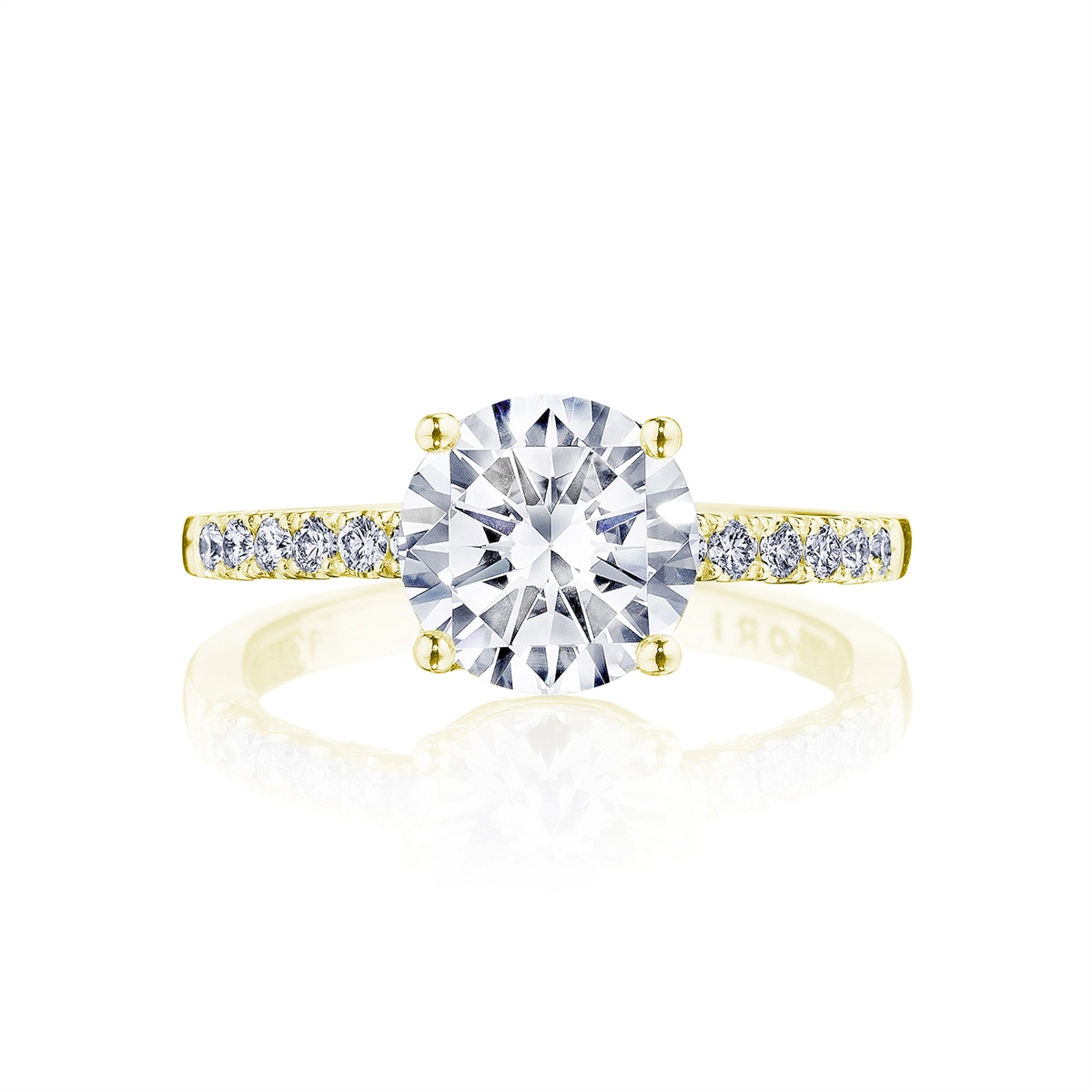 Tacori Coastal Crescent 14K Yellow Gold Diamond Semi-mount