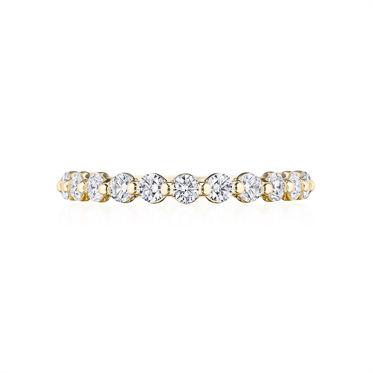 Tacori Sculpted Crescent 18K Yellow Gold Diamond Band