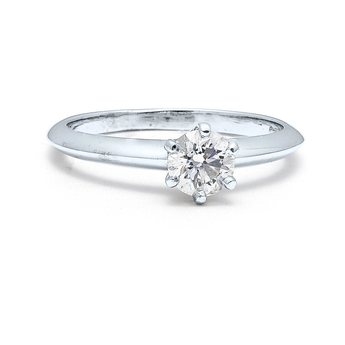 Tiffany & Co. Mounted Round Diamond Solitaire Ring (Estate - Estimated Retail When New $3970)